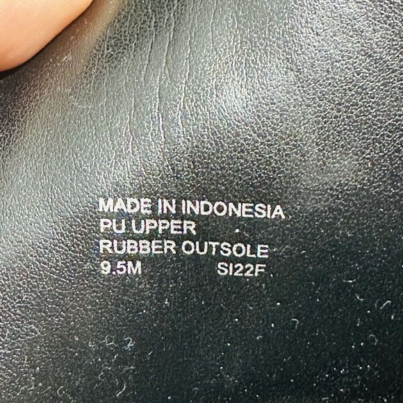 Michael Kors Tatum US 9.5 M Combat Boots Black Faux Leather Ankle Zip NIB $225 - Picture 11 of 13